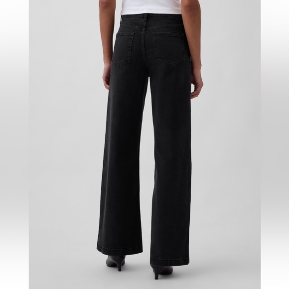 GAP High Rise Stride Wide Leg Jeans – Washed Black | 28 / 6R - Picture 12 of 12